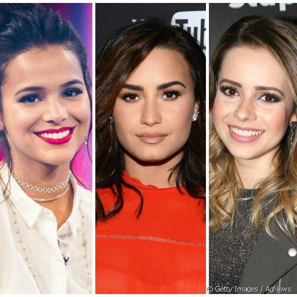 Confira as maquiagens e esmaltes de famosas como Bruna Marquezine, Demi Lovato e Sandy!